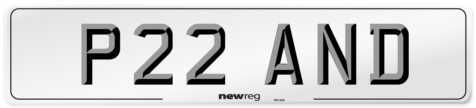 P22 AND Number Plate from New Reg